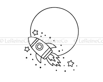 Galaxy Theme Svg, Cute Space Baby Svg, Future Astronaut Svg Png, Rocket Baby Bodysuit Svg, Sublimation Png for Cricut, Rocket Vector