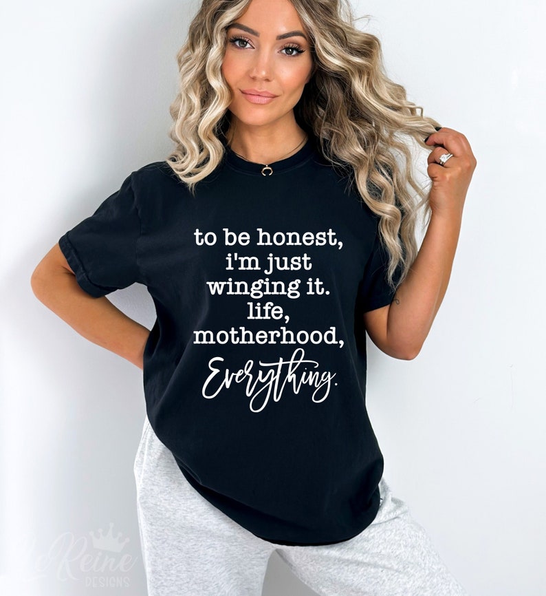 To Be Honest I'm Just Winging It Svg, Motherhood Svg, Mom Life Svg ...
