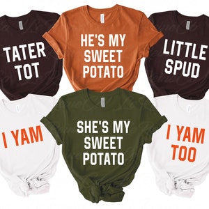Paquete de batata I Yam SVG, 6 diseños, familia a juego svg, paquete de Acción de Gracias, mami y mini svg, divertido día de acción de gracias svg, cricut, png