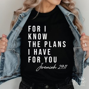 Porque sé los planes que tengo para ti Svg, Jeremías 29 11, Versículo de la Biblia Svg, Svg religioso, Svg cristiano, Cricut, Silueta