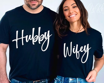 Hubby Wifey SVG Bundle, Wedding Anniversary, Couple Design (Digital Download)