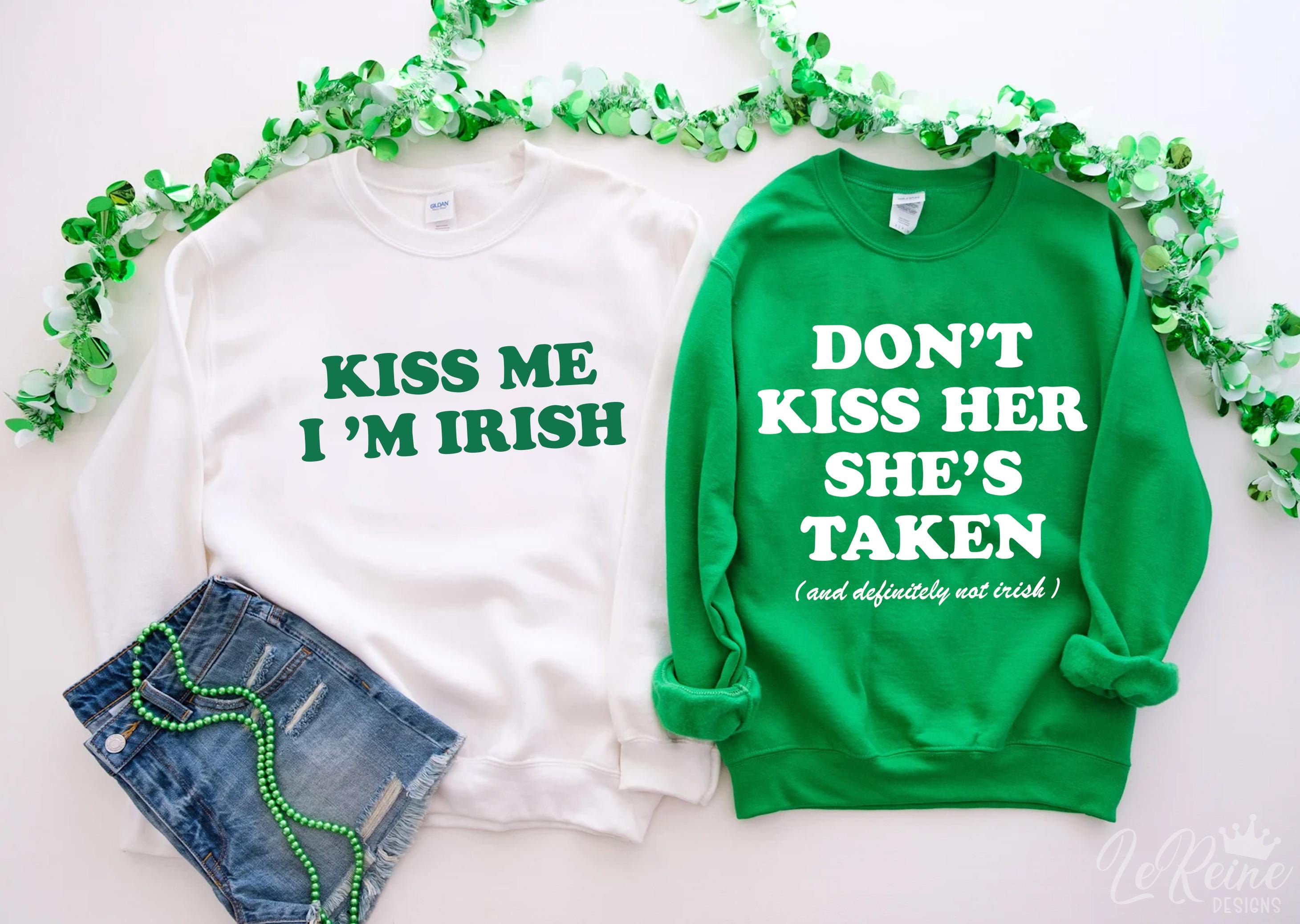KISS ME IM IRISH Semi Sublimated T-Shirt KISS ME IM IRISH Semi Sublimated T-Shirt