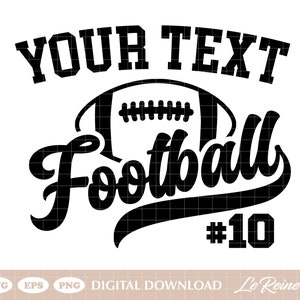 Svg de football personnalisé, nom de football personnalisé, Svg de maillot de football, Svg d'équipe de football Png Eps, fichier de coupe Cricut, sublimation