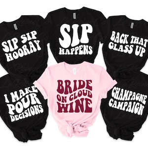Wine Bachelorette Bundle SVG, Wine Theme Shirts Svg, Bride Svg, Bridal Party, Cricut, Silhouette, Wine Digital Cut File, Svg Eps Png
