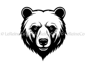 Clipart berenkop, bosdieren vector, commercieel gebruik (SVG, PNG, EPS)