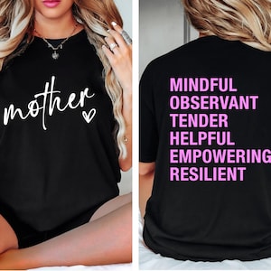 Mère mot caché chemise Png Svg, conception de typographie de maman, cadeau pour mère significatif, maman minimaliste Png, fichier de coupe Cricut, sublimation