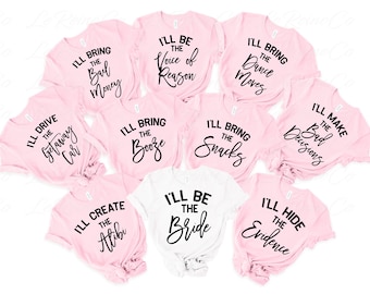 Bachelorette Party Bundle Svg, l'll Bring The Svg Bundle, Bridal Party Svg, Bride Squad, Funny Bridesmaid, Svg Png Eps, Silhouette, Cricut