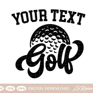 Nombre de golf personalizado Svg, pelota de golf Svg, palo de golf Svg, golf personalizado Svg Png Eps, archivo de corte Cricut, sublimación