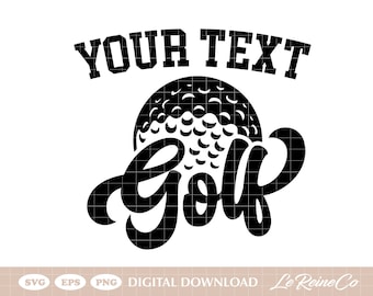 Custom Golf Name Svg, Golf Ball Svg, Golf Club Svg, Custom Golf Svg Png Eps, Cricut Cut File, Sublimation