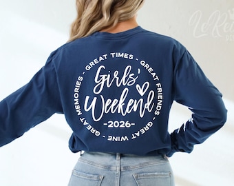 Girls' Weekend 2026 Svg, Girls' Trip 2026, Matching Shirts Svg, Vacay Mode Svg, Besties Svg Png Eps, Cricut Cut File, Sublimation Png