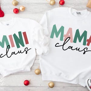 Mamãe Noel e Mini Noel Svg, Casal de Matemática de Natal Svg, Tripulação de Natal Svg, Mamãe e Eu Svg, Arquivo de Corte Cricut, Sublimação Png