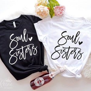 Soul Sisters Svg, Bestie Shirt Svg, beste vriend Svg Png Eps, Cricut Cut File, Sublimatie