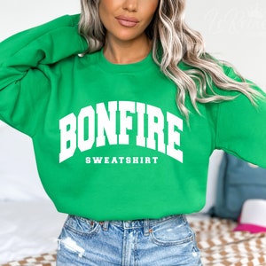 Bonfire Sweatshirt Svg, Camping Sweatshirt Svg, Varsity Svg, Trendy, Camping Life Svg, Camping Svg, Bonfires Svg, Fall Svg Png Eps, Cricut