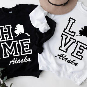 Alaska Home Love SVG, Alaska Map Svg, Alaska Tshirt Svg, Cut File, Cricut, Sublimation
