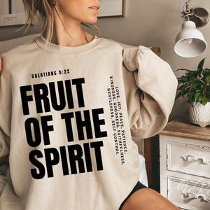 Fruit of the Spirit Svg, Galaten 5 22 bijbelvers png, christelijke sublimatie png, geloof shirt svg, liefde vreugde vrede gesneden bestand