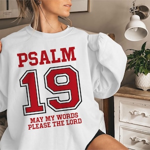 Psalm 19 May My Words Please The Lord Svg Png, Christian Prayer Svg, Bible Verse Svg, Speak Life Svg, Faith Svg For Cricut, Sublimation Png