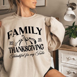Family Thanksgiving 2025 Svg, Thankful Family Svg, Thanksgiving Group Svg, Thanksgiving Matching Family Shirt Svg, Cricut, Sublimation Png