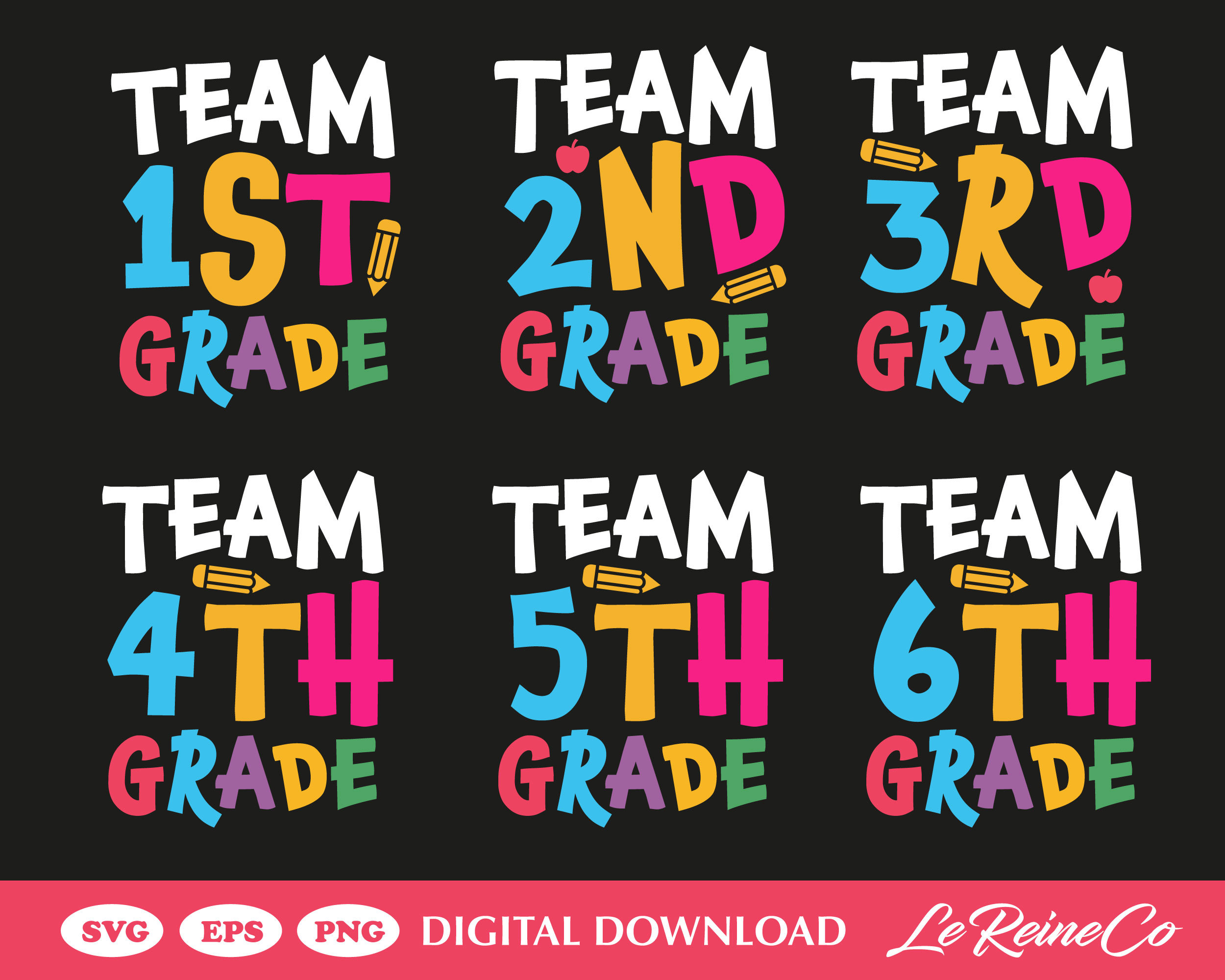 Buy Team Grade Svg Bundle Back to School Svg Team 2nd Grade Svg Online ...