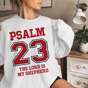 Psaume 23 Svg Png, Le Seigneur est mon berger Svg, verset de la Bible Svg, maillot de football chrétien Svg, écritures bibliques, Svg foi pour Cricut