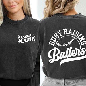 Pacote Baseball Mama & Busy Raising Ballers, Trendy Baseball Svg, Baseball Mom Svg, Sports Mom Svg Png Eps, Cricut, Sublimação