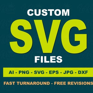 Converteren naar svg, afbeelding naar vector, aangepaste bestelling aanvragen, aangepaste volgorde, grafische service, digitale download