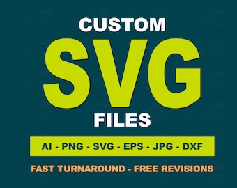 Converteren naar svg, afbeelding naar vector, aangepaste bestelling aanvragen, aangepaste volgorde, grafische service, digitale download