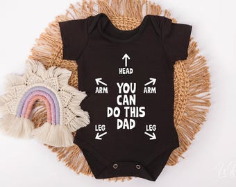 You Can Do This Dad Svg Png, Funny Baby Romper Svg, New Dad Baby Outfit Svg, cadeau idee babyshower, Cricut Svg voor babyromper