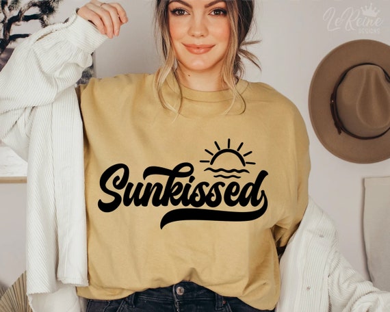 Sunkissed SVG Retro Summer SVG Smiley Face Sun SVG Summer - Etsy