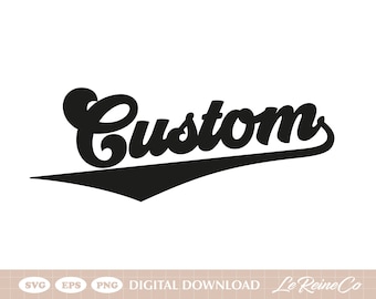 Custom Team Name Svg, Personalized Softball Team Name, Baseball Team Svg Png Eps, Cricut Cut File, Sublimation