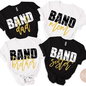 Band familie bundel Svg, band moeder vader zus broer opa oma tante oom, Marching Band Svg Png Eps, Cricut, sublimatie