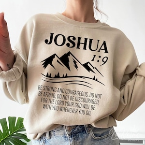 Josué 1:9 Svg Png, Seja Forte e Corajoso Svg, Versículo Bíblico Cristão Svg, Inspiração Religiosa Svg, Cricut Svg Sublimação Png