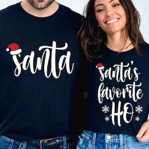 Ho Svg favorito do Papai Noel, moderno, camisas de Natal para casais Svg, camisas engraçadas de Natal Svg, camisas de Natal combinando Svg, Eps, Png, Cricut