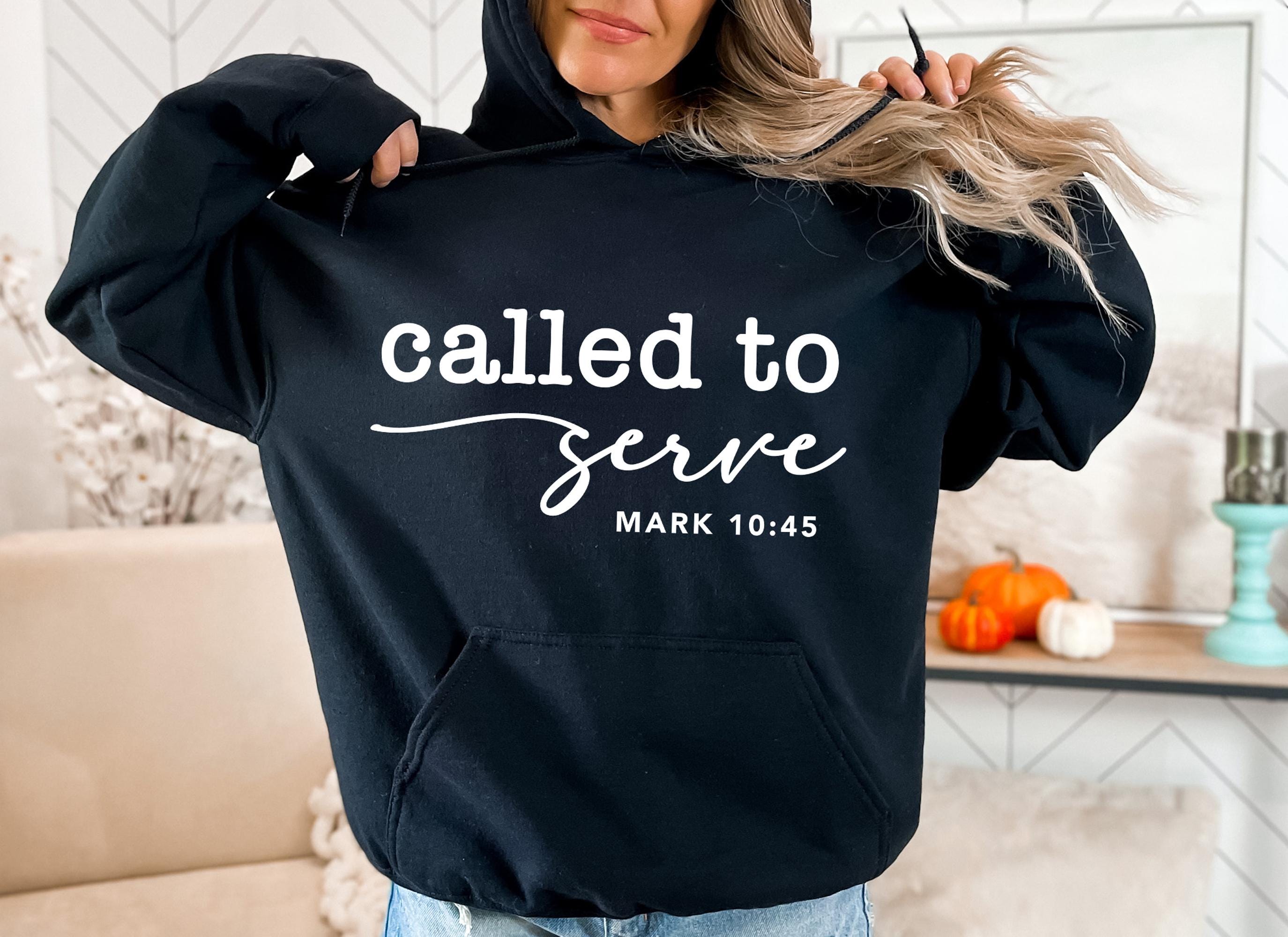 Called to Serve SVG, Mark 10:45 PNG, Christian Bible Verse EPS, Faith in Action Scripture, Religious Service Cut File, Cricut Sublimation