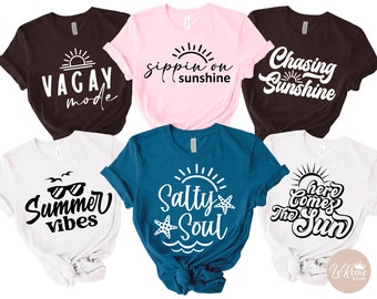 Summer Bundle SVG, 6 Designs, Summer Time Svg, Quotes Svg, Summer Cut Files, Summer Quotes Svg, Svg files for Cricut, Silhouette