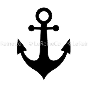 Anchor Vector, Anchor Clipart, Boat Anchor Svg, Nautical Png, Lake Clipart, Cricut, Silhouette Cut File, Dxf, Eps