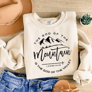 Der Gott auf dem Berg ist der Gott des Tals svg, 1 Könige 20:28 svg, Christian svg png eps, Cricut Cut File, Silhouette, Sublimation png