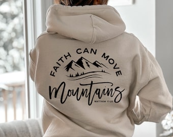 La fede può spostare le montagne SVG, Faith Svg, Mountains Svg, Citazione religiosa Svg, Christian Svg, Jesus Quote Svg, File per Cricut, Sublimazione
