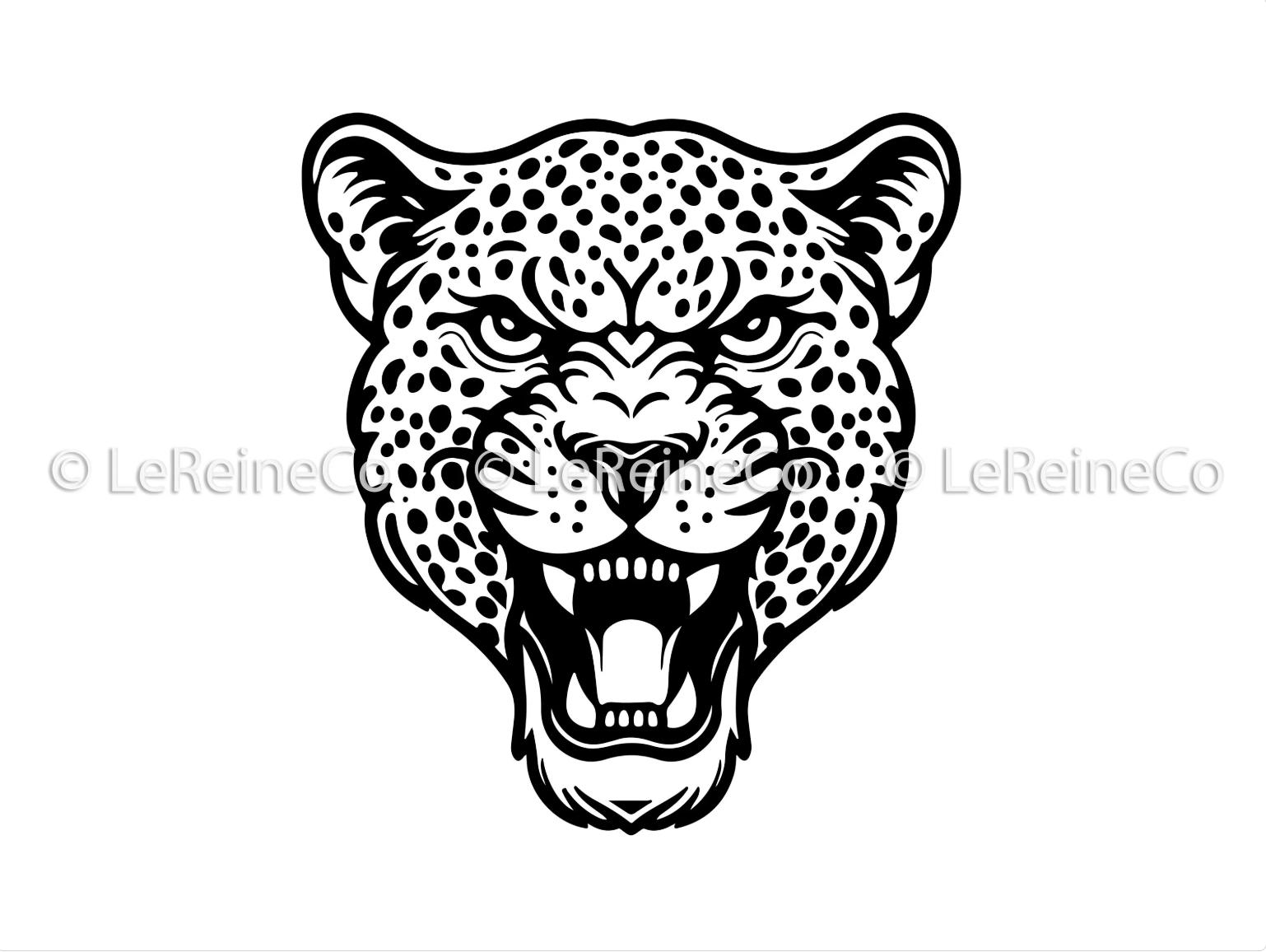 Leopard Head Svg, Leopard Clipart, Leopard Png, Leopard Face Svg, Cheetah Svg, Leopard gesneden bestand, Leopard Print, Cricut Cut-bestand, sublimatie