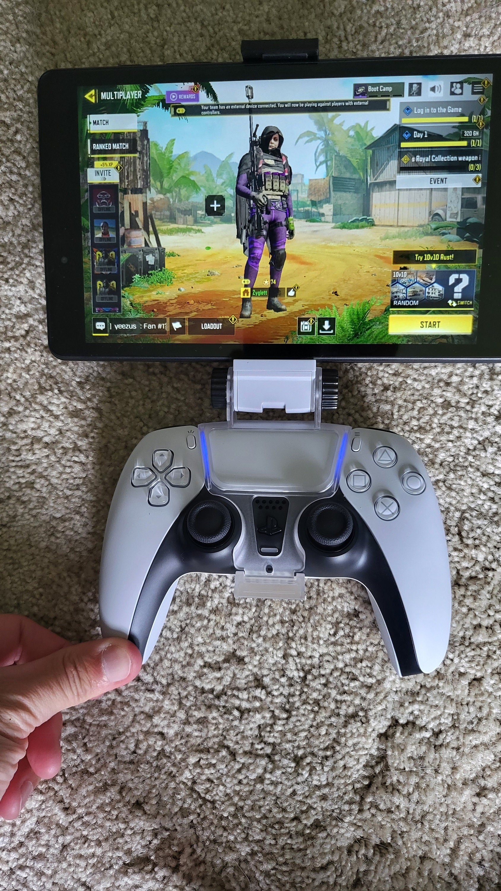 Tablet / Ipad Mini 5 PS5 Controller Mount/clip - Etsy Denmark