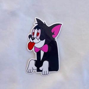 Sticker chat amoureux | Autocollant imperméable en vinyle | Sticker Kindle, sticker pour ordinateur portable