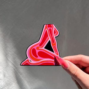 Feminine Energy Sticker | Glossy Waterproof Vinyl Sticker | Kindle Sticker, Laptop Decal, Girly Aesthetic, Female Body Heat Sticker