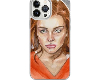 Lindsay Lohan Mugshot 4 iPhone Cases