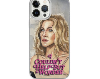 Carrie Bradshaw Sex and the City &#39;I Couldn&#39;t Help but Wonder&#39; iPhone Case