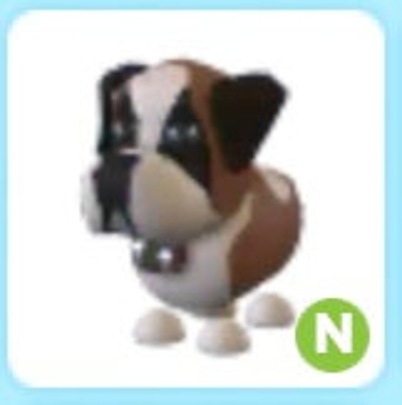 Adopt Me NO POTION Neon St. Bernard from 2021 Winter Update Etsy