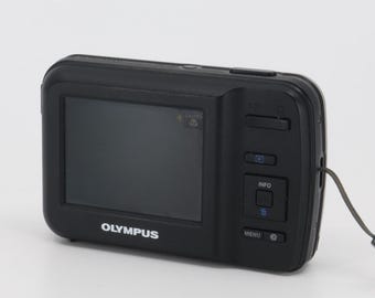 Olympus T-10 Compact Digital Camera + SD Memory Card, Strap and
