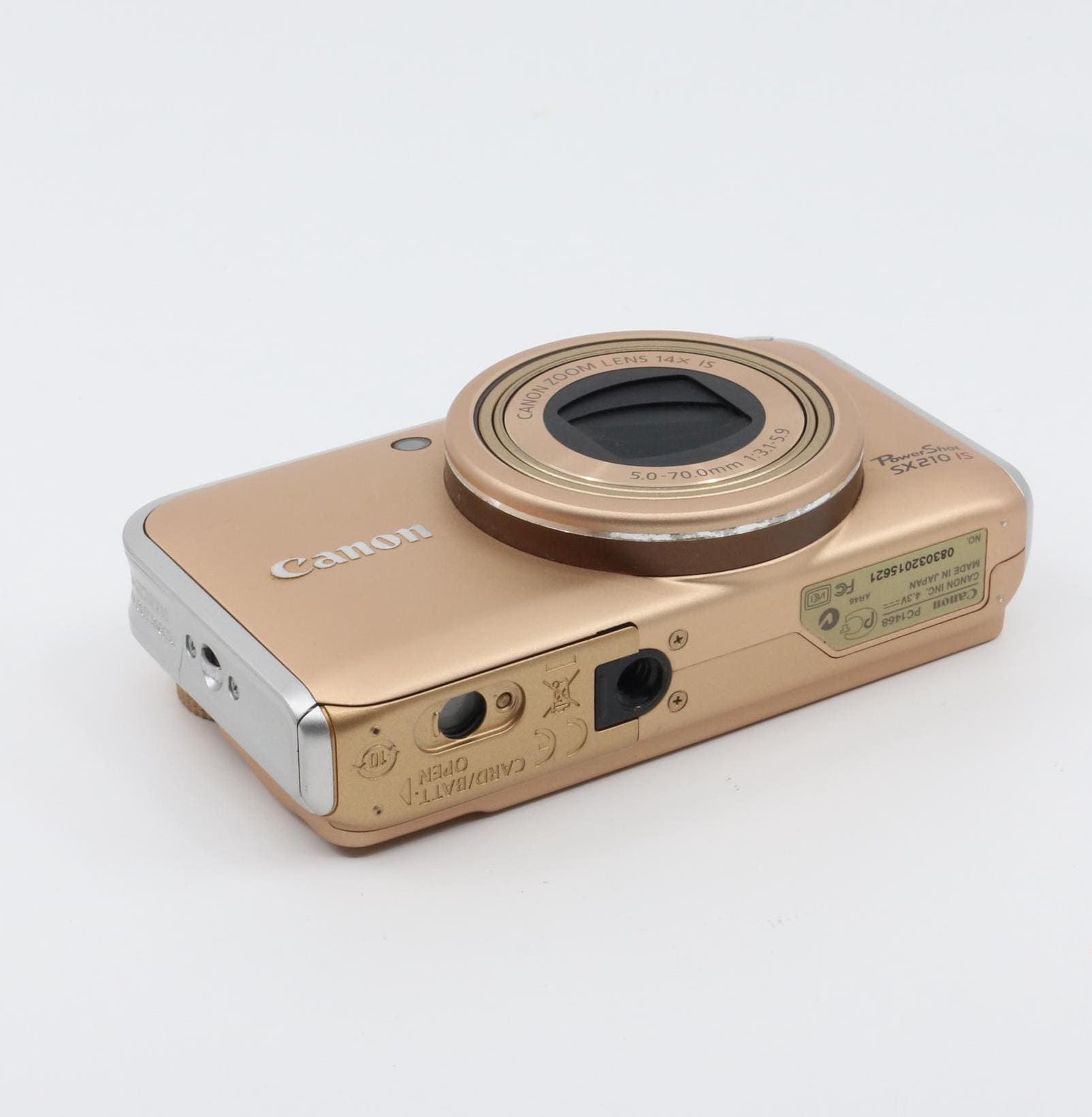 Canon Powershot SX210 IS Gold Camera Set (power Adapter Based on