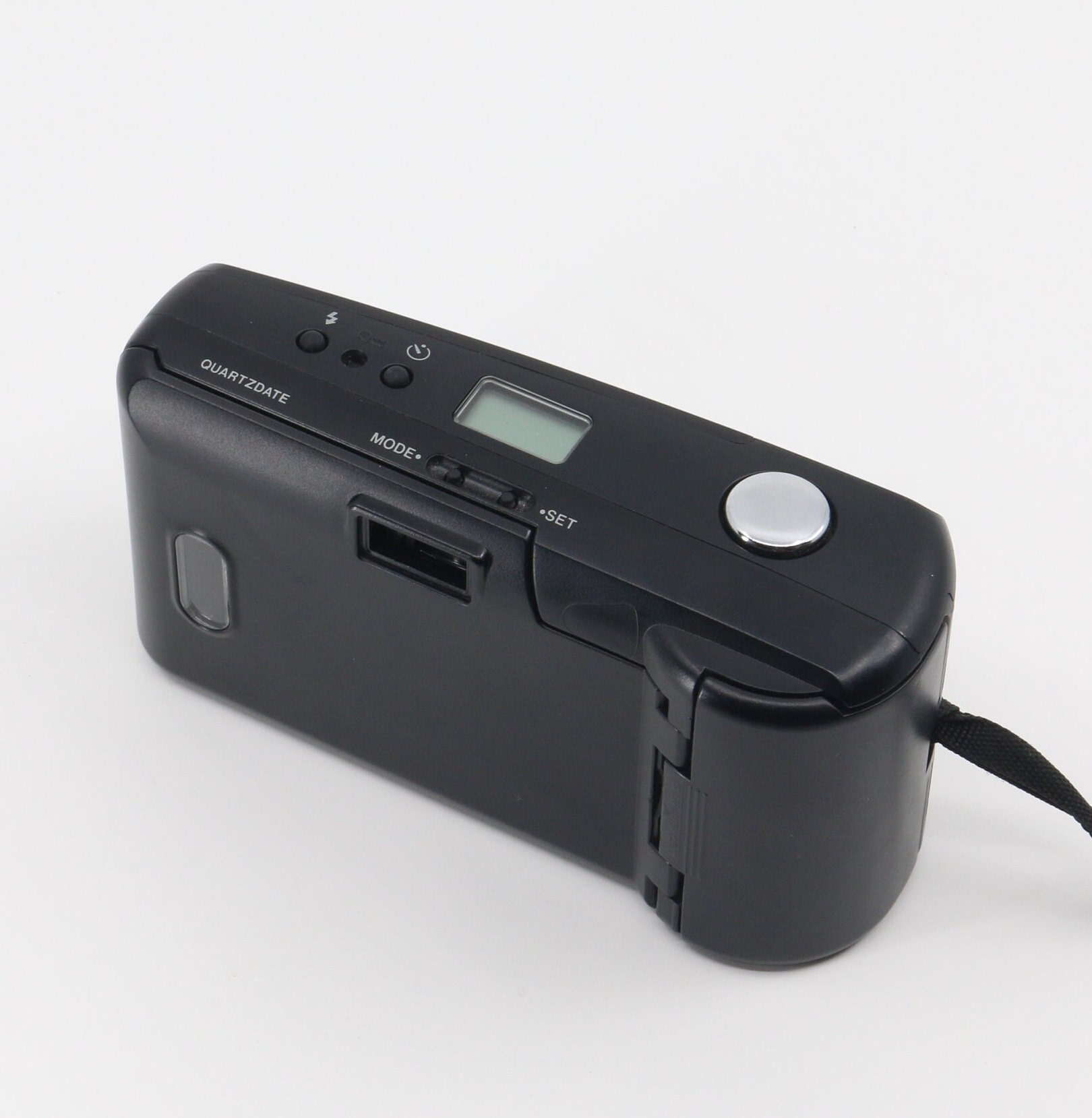 美品】N MINT in Case/ Olympus AF-10 QuartzDate QD Black Compact