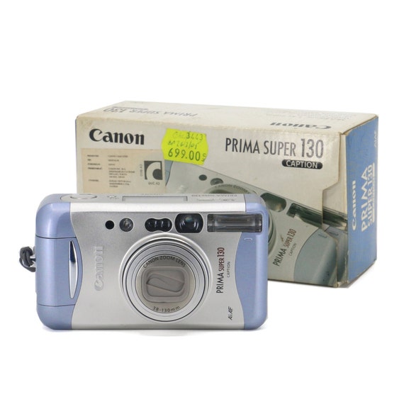Boxed MINT Canon Prima Super 130 35mm Film Camera With Zoom and