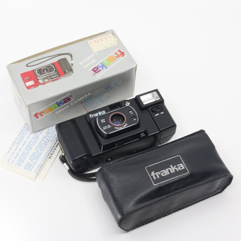 Franka Camera Vintage Franka 35mm Film Camera With Box, Old Warranty, Manual and Case ...
