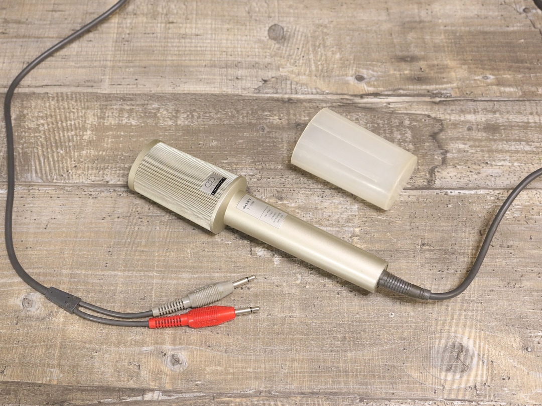 Vintage Sony F99M Stereo Microphone With Cover Etsy